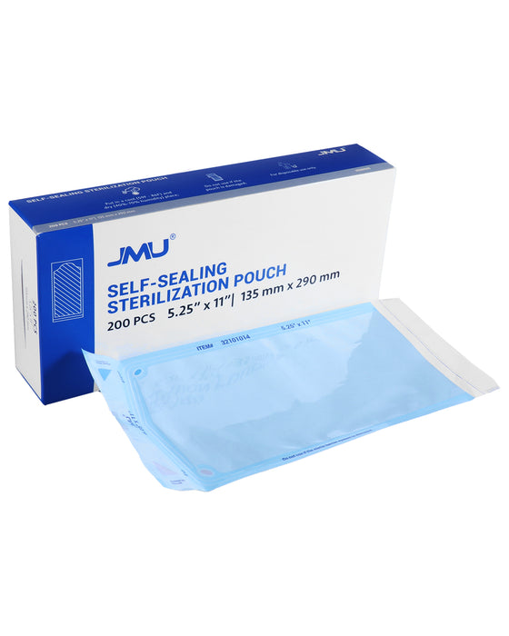 JMU Dental Self-Sealing Sterilization Pouches 200pcs/Box - JMU DENTAL INC