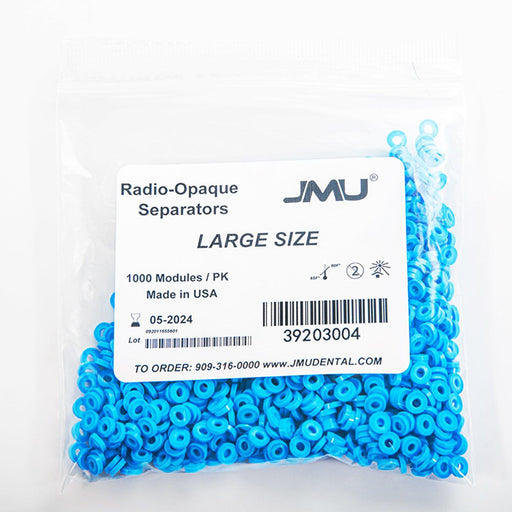 JMU Dental Orthodontic Radio-Opaque Separators Large Size - JMU DENTAL INC