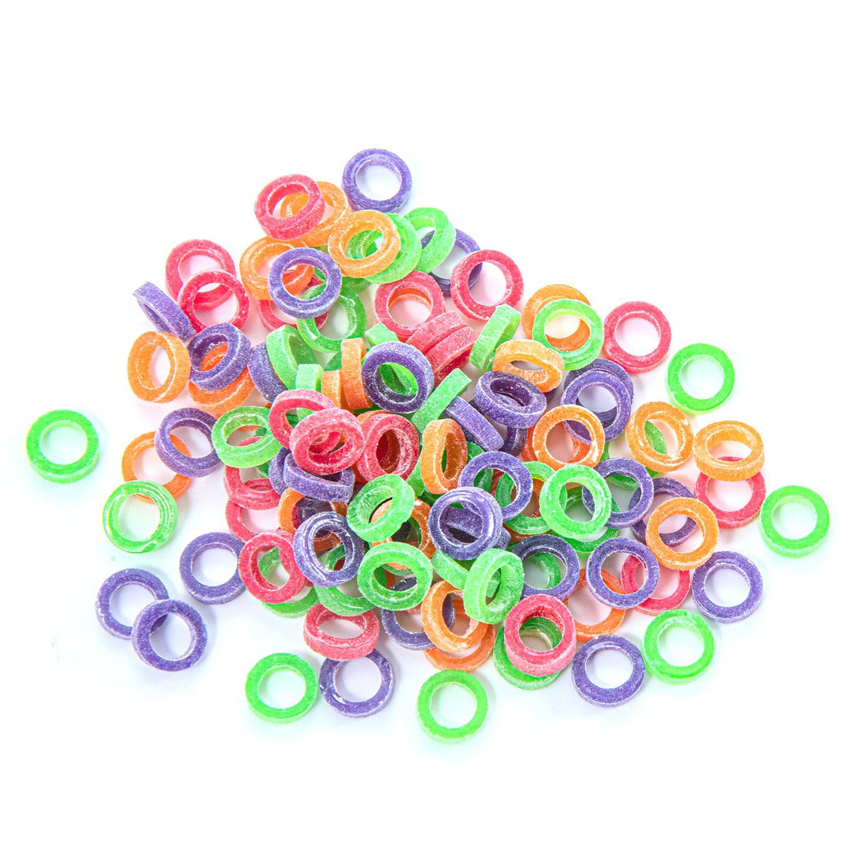1/4 Inch Orthodontic Elastic Rubber Bands - 100 Bands - Neon Latex Heavy  4.5 Ounce Small Rubberbands Braces Dreadlocks Hair Braids Tooth Gap  Packaging Crafts - Sonic Dental - Made in USA