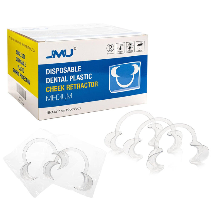 JMU Disposable Cheek Retractor Dental Mouth Opener Medium 20/Box