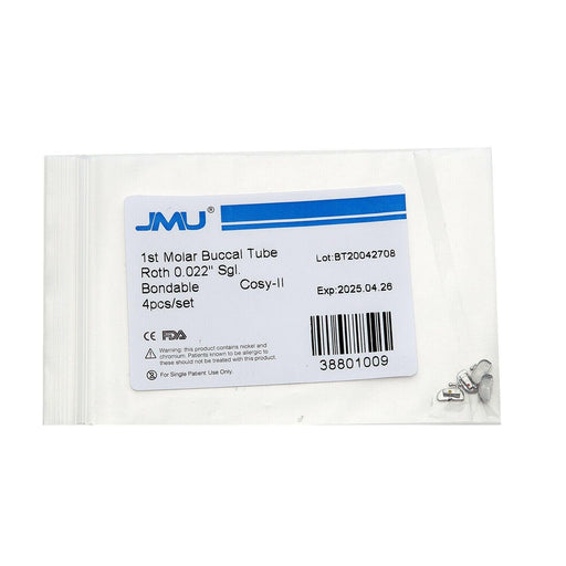 JMU Dental Orthodontic Molar Bondable Buccal Tube - JMU DENTAL INC