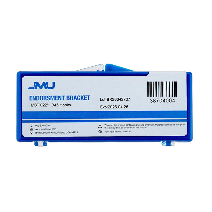 JMU Dental Mini Monoblock Self-ligating Brackets 20/Set - JMU DENTAL INC