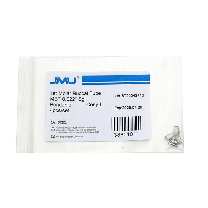 JMU Dental Orthodontic Molar Bondable Buccal Tube - JMU DENTAL INC