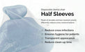 JMU Dental Disposable Half Chair Covers Clear Plastic Sleeve Protector Medium 27.5"x24" 225/Box