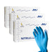 JMU Disposable Medical Nitrile Exam Gloves 4 Mil Blue 100/Box - JMU DENTAL INC